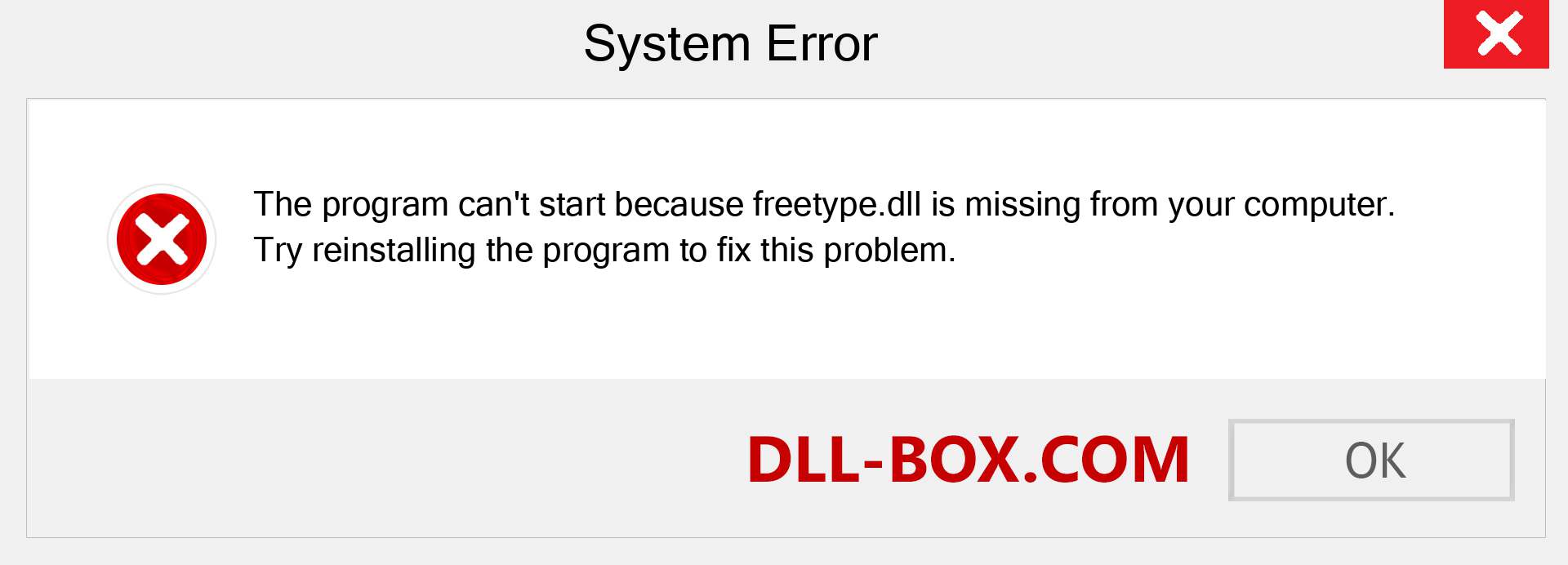  freetype.dll file is missing?. Download for Windows 7, 8, 10 - Fix  freetype dll Missing Error on Windows, photos, images